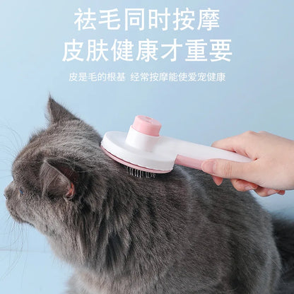 Dropshipping Factory Custom Puppy Cat Self Cleaning Brush Slicker Deshedding Pet Dog Comb Cat Grooming Brush