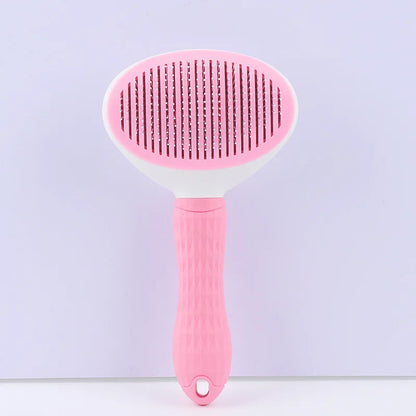 Dropshipping Dog Puppy Rabbit Pet Self Cleaning Slicker Shedding Comb Self Cleaning Massage Grooming Hair Removal Cat Brush