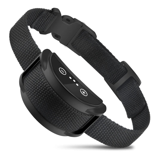 Dropshipping Rechargeable Smart Fancy Anti-Bark Dog Training Collar Large Nylon Shock Vibration Static Electricity Control for