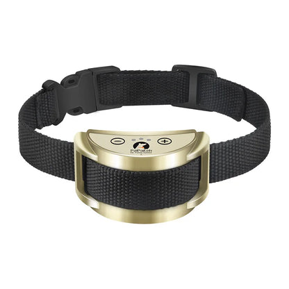 Dropshipping Rechargeable Smart Fancy Anti-Bark Dog Training Collar Large Nylon Shock Vibration Static Electricity Control for