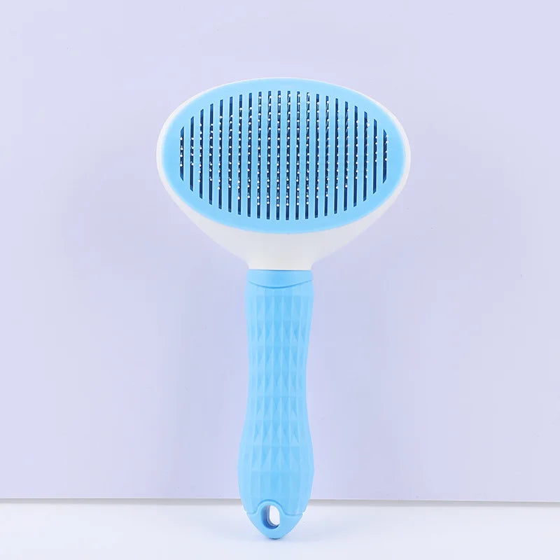 Dropshipping Dog Puppy Rabbit Pet Self Cleaning Slicker Shedding Comb Self Cleaning Massage Grooming Hair Removal Cat Brush
