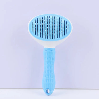 Dropshipping Dog Puppy Rabbit Pet Self Cleaning Slicker Shedding Comb Self Cleaning Massage Grooming Hair Removal Cat Brush