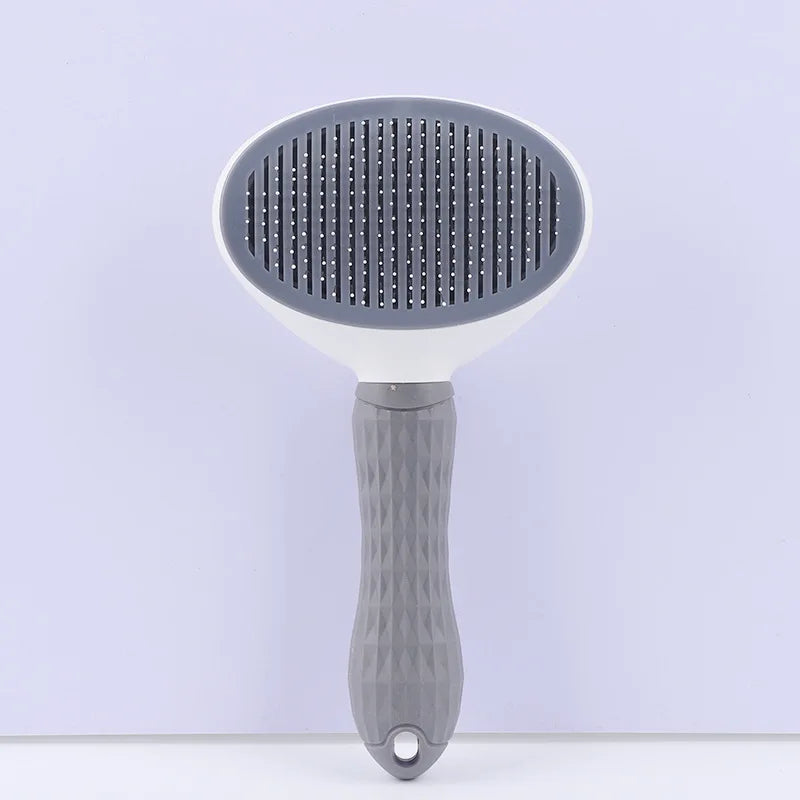 Dropshipping Dog Puppy Rabbit Pet Self Cleaning Slicker Shedding Comb Self Cleaning Massage Grooming Hair Removal Cat Brush