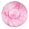 2021 Hot Sale Anti-Slip Donut Shaped Pet Cat Beds Warm Soft Indoor Accessory Faux Fur Material Solid Pattern Travel Feature