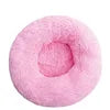 2021 Hot Sale Anti-Slip Donut Shaped Pet Cat Beds Warm Soft Indoor Accessory Faux Fur Material Solid Pattern Travel Feature