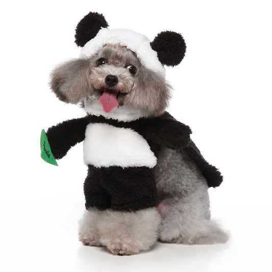Dropshipping Small Dog Funny Stand up Halloween Christmas Panda Dress up Cosplay Killer Cat Pet Costumes Dog Clothes