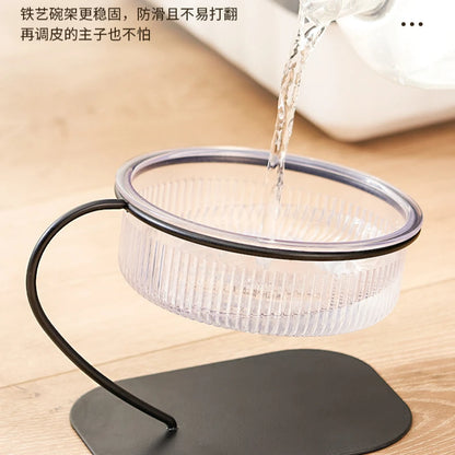 2023 Dropshipping Detachable Plastic Stand Luxury Raised Feeding Elevated Food Water Small Dog Puppy Cat Pet Bowls