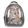 2025 Luxury Outdoor Oxford Dog Pet Backpack Airline Approved Travel Bag with Zipper Closure Animal Pattern Cat Carrier