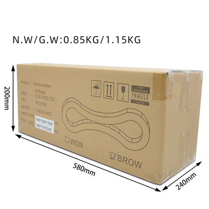 Luxury 8-Shaped Double-Sided Corrugated Paper Cat Scratcher Dropshipping Claw Toy Cardboard Cat Trees