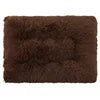 Custom Dog and Cat Winter Sleeping Mat Modern Non-Slip Oxford & Faux Fur Plush Pet Cushion Solid Pattern Bed Pad