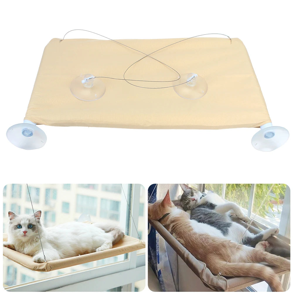 Cat Window Hammock Bed – Durable with Mat, Holds 17.5KG