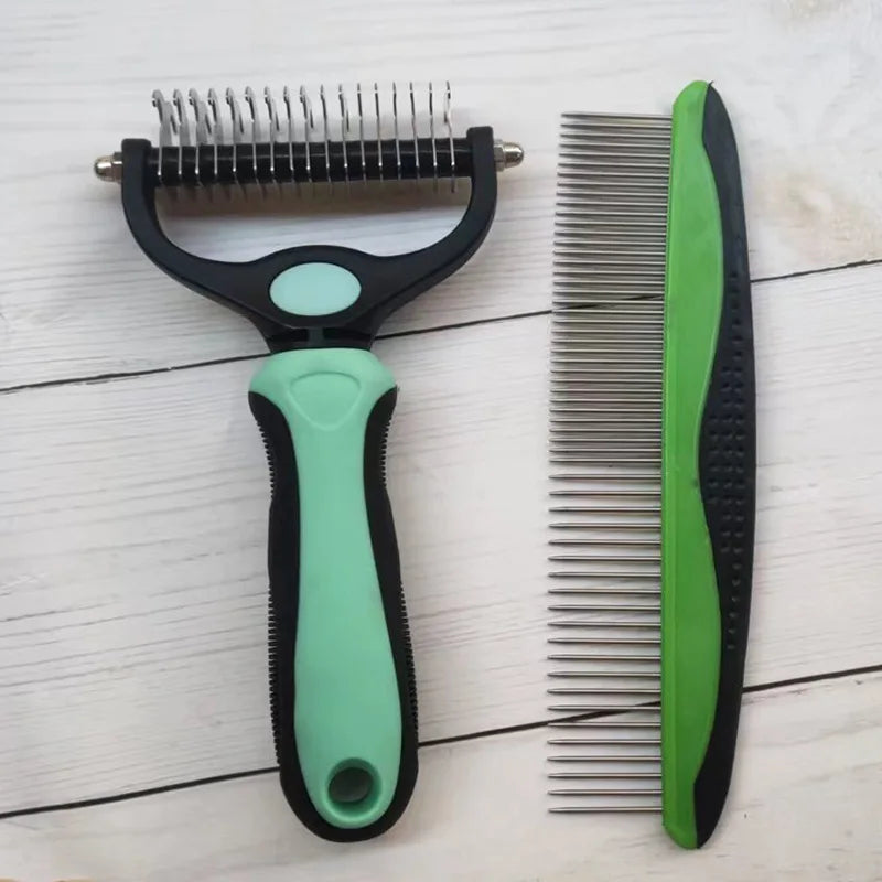 Pet Supplies Brush Comb Knot Combstainless Steel Dog and Cat Knot Knife for Small Medium Large Dogs