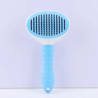 Dropshipping Dog Puppy Rabbit Pet Self Cleaning Slicker Shedding Comb Self Cleaning Massage Grooming Hair Removal Cat Brush