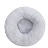 2021 Hot Sale Anti-Slip Donut Shaped Pet Cat Beds Warm Soft Indoor Accessory Faux Fur Material Solid Pattern Travel Feature