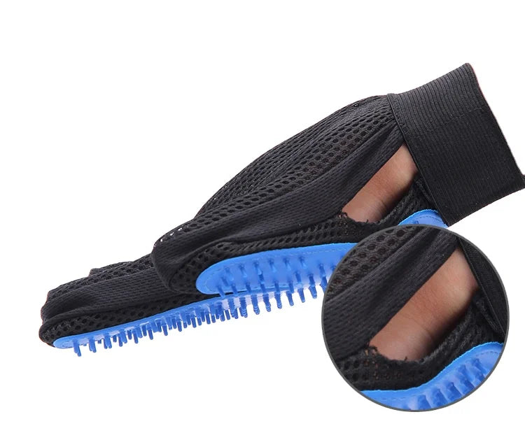 Dropshipping Deshedding Massage Brush Dog Cat Tpr Hair Remover Cleaning Pet Grooming Hair Removal Mitts Pet Gloves