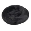 2021 Hot Sale Anti-Slip Donut Shaped Pet Cat Beds Warm Soft Indoor Accessory Faux Fur Material Solid Pattern Travel Feature