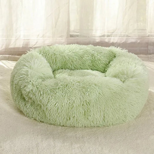2025 Summer Luxury Fluffy Faux Fur Pet Bed New Design Indoor Self-Warming for Small Medium Large Dogs and Cats Dropshipping
