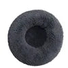 2021 Hot Sale Anti-Slip Donut Shaped Pet Cat Beds Warm Soft Indoor Accessory Faux Fur Material Solid Pattern Travel Feature