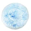 2021 Hot Sale Anti-Slip Donut Shaped Pet Cat Beds Warm Soft Indoor Accessory Faux Fur Material Solid Pattern Travel Feature