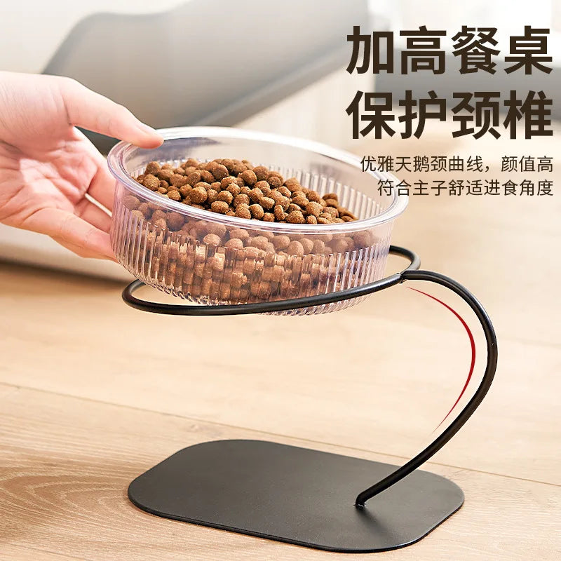 2023 Dropshipping Detachable Plastic Stand Luxury Raised Feeding Elevated Food Water Small Dog Puppy Cat Pet Bowls
