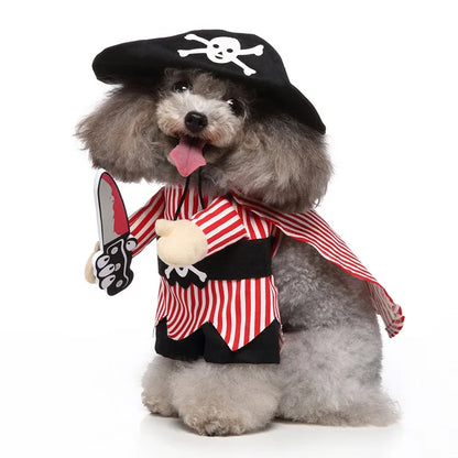 Dropshipping Small Dog Funny Stand up Halloween Christmas Panda Dress up Cosplay Killer Cat Pet Costumes Dog Clothes
