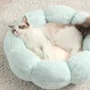 2025 Hot Sale Luxuryhouse Exclusive Donut Cat Dog Pet Bed Soft Fleece Winter Warm Cushion Solid Dropshipping Cloud Nest