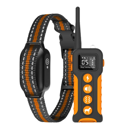 Waterproof TPU Reflective Electric Dog Bark Collar Remote Control Rechargeable Shock Vibration Static Anti-Barking Training