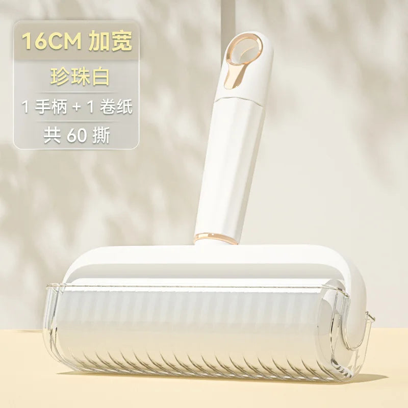 Light Luxury Eco-Friendly Plastic Hair Removal Roller Widened Sticky Artifact Lid for Household Clothes Cleaning Pet Cat Dog