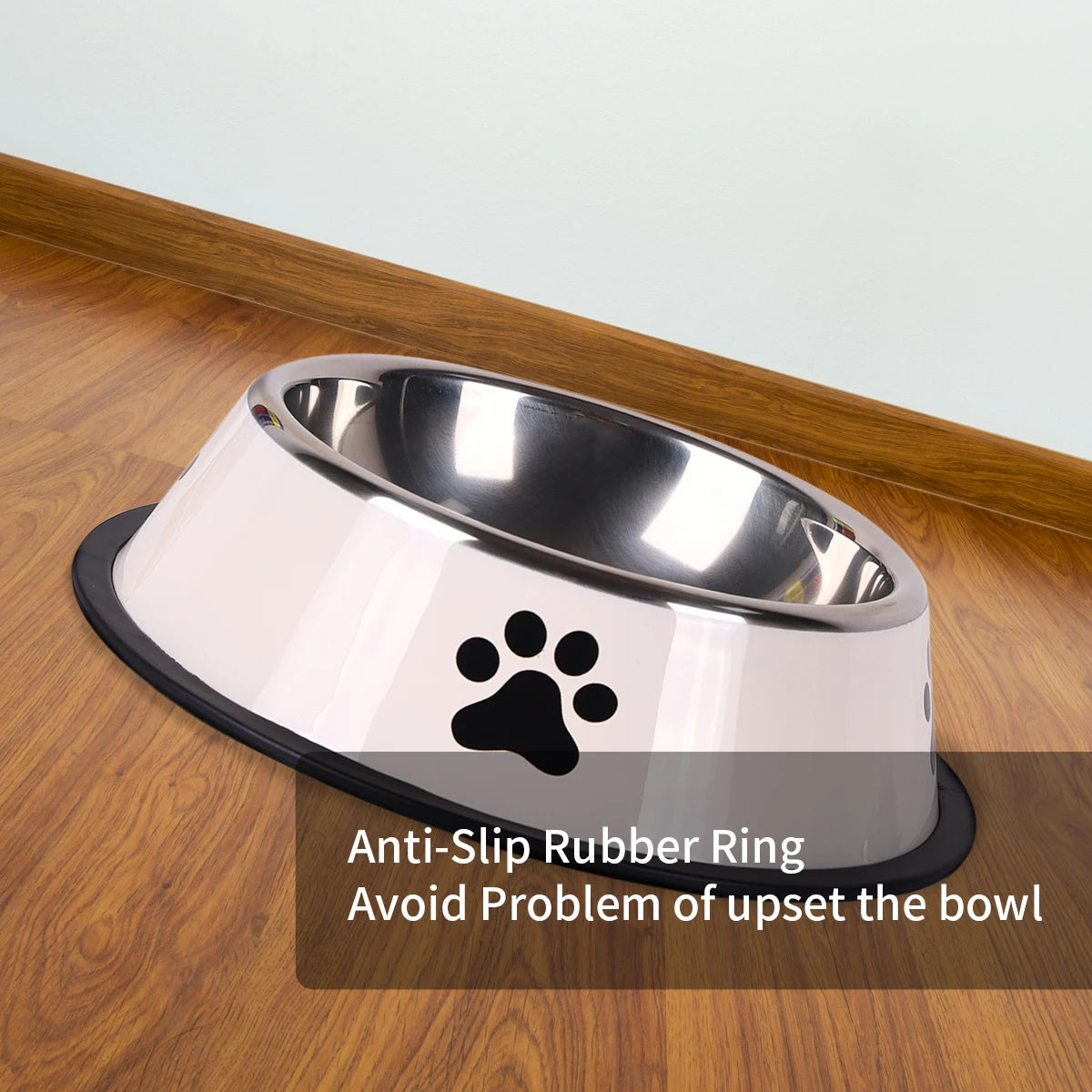 Premium Stainless Steel Dog Bowl – Non-Slip & Dishwasher Safe