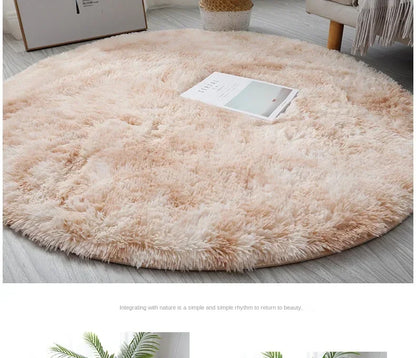Super Soft pet-friendly carpet Plush Round Rug – Fluffy Carpet for Living Room, Bedroom & Pet Comfort (Dogs & Cat66s)