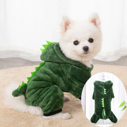 Flannel Dog & Cat Jumpsuit – Soft Winter Pet Clothes for Small and Medium Breeds