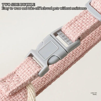 Pet Harness & Leash Set – Adjustable Soft Vest for Small Pets
