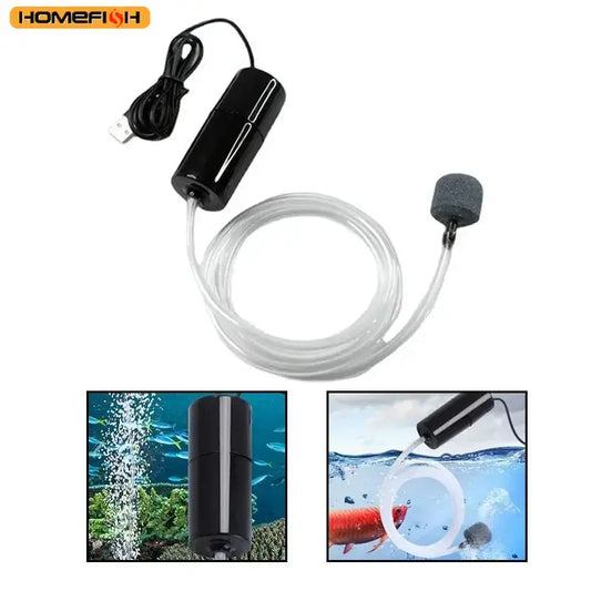 Portable USB Aquarium Air Pump – Silent Mini Oxygen Pump for Fish Tanks and Fish Farming