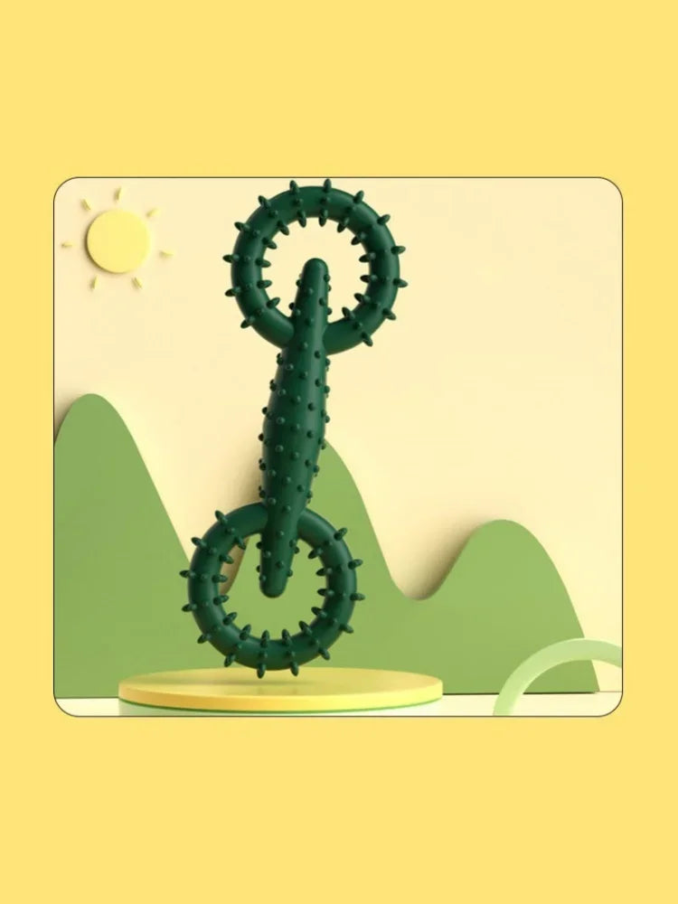 Dog Pull Ring Puppy Chewing Toy Indestructible Pet Pull Ring Toys Interactive Puppy Chew Toy For Boredom Relief Teeth Cleaning