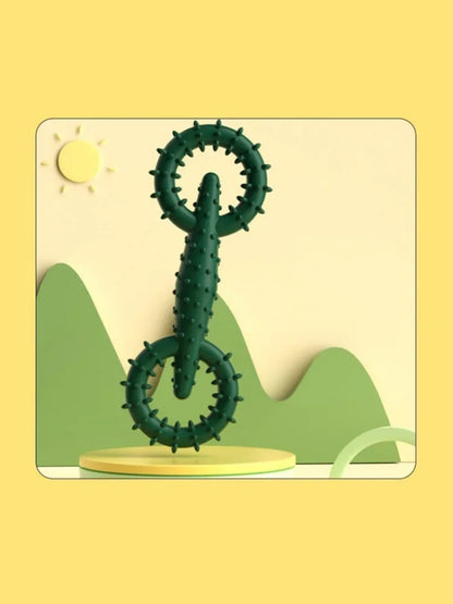 Dog Pull Ring Puppy Chewing Toy Indestructible Pet Pull Ring Toys Interactive Puppy Chew Toy For Boredom Relief Teeth Cleaning