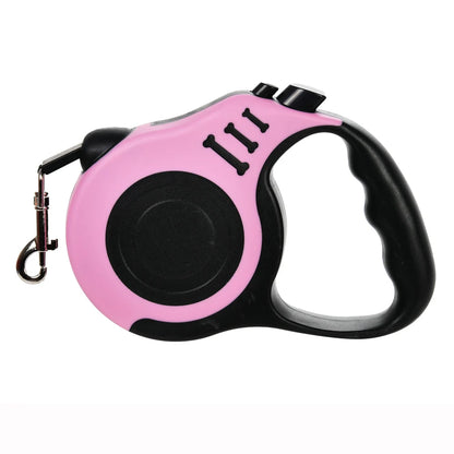 Retractable Dog Leash – 3M/5M Durable Nylon with Quick Lock