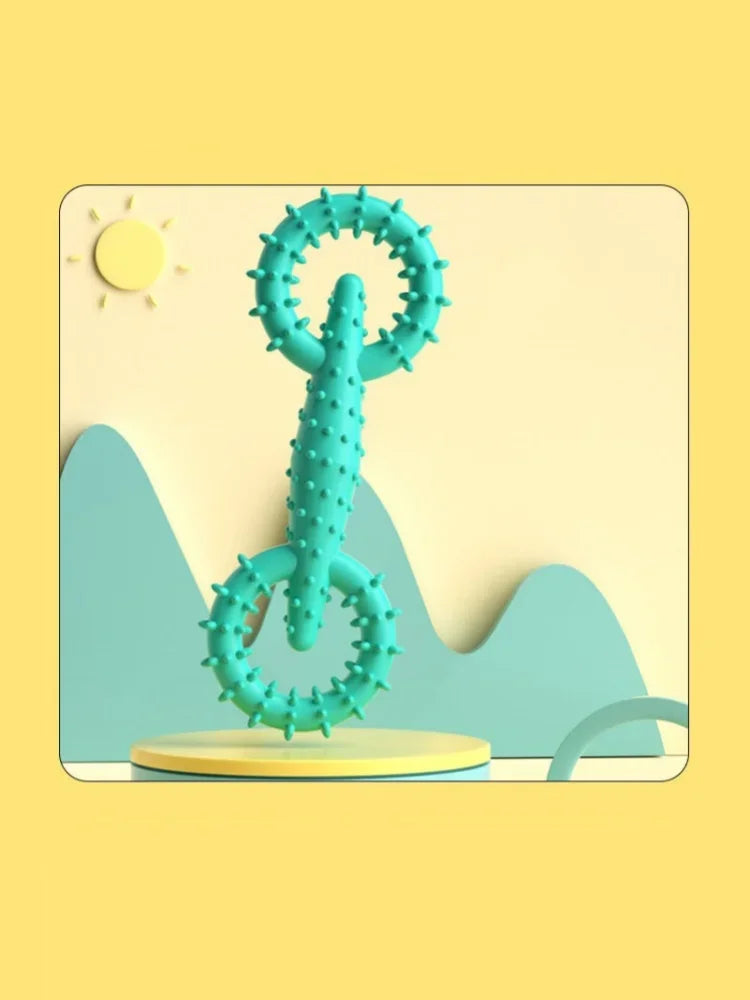 Dog Pull Ring Puppy Chewing Toy Indestructible Pet Pull Ring Toys Interactive Puppy Chew Toy For Boredom Relief Teeth Cleaning