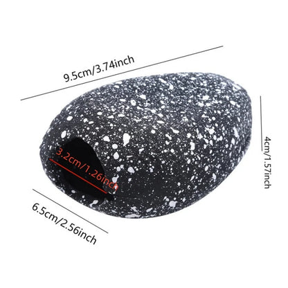 1/2/4Pcs Cichlid Stone Cave Aquarium Fish Tank Pond Ornament Decoration Shrimp Breeding Ceramic