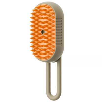 Pet Grooming Steamer Brush – 3-in-1 Electric Dog & Cat Brush for Massage, Shedding, and Detangling