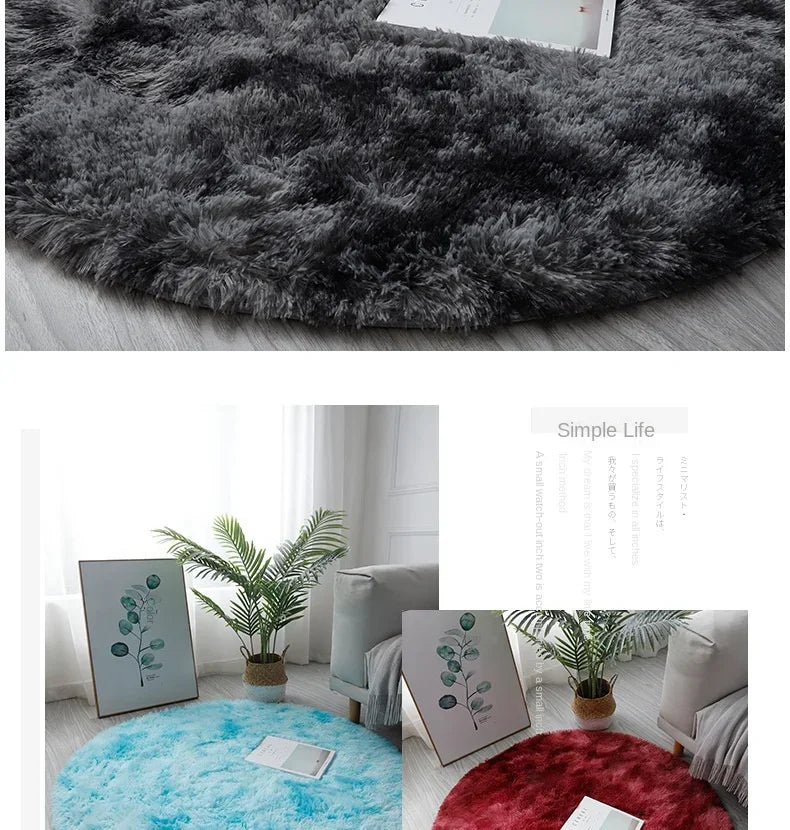 Super Soft pet-friendly carpet Plush Round Rug – Fluffy Carpet for Living Room, Bedroom & Pet Comfort (Dogs & Cat66s)