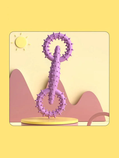 Dog Pull Ring Puppy Chewing Toy Indestructible Pet Pull Ring Toys Interactive Puppy Chew Toy For Boredom Relief Teeth Cleaning