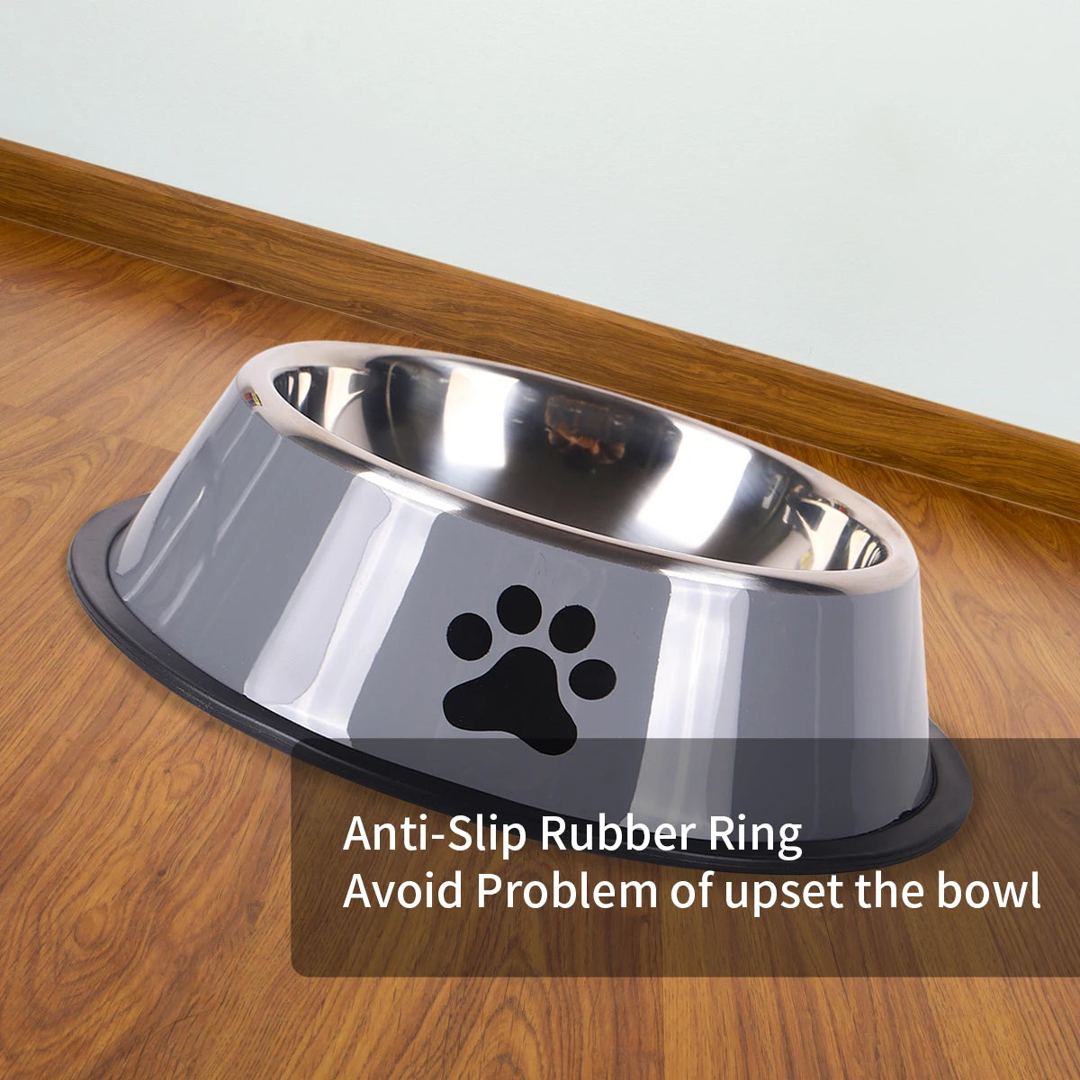 Premium Stainless Steel Dog Bowl – Non-Slip & Dishwasher Safe
