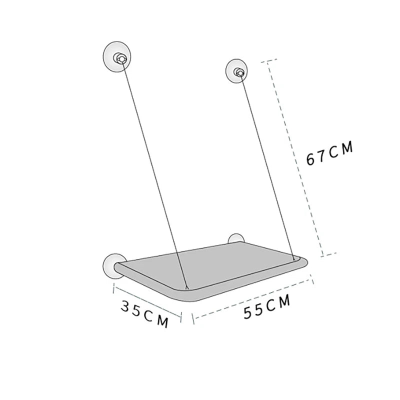 Cat Window Seat – Aerial Hammock Bed Holds Up to 20kg