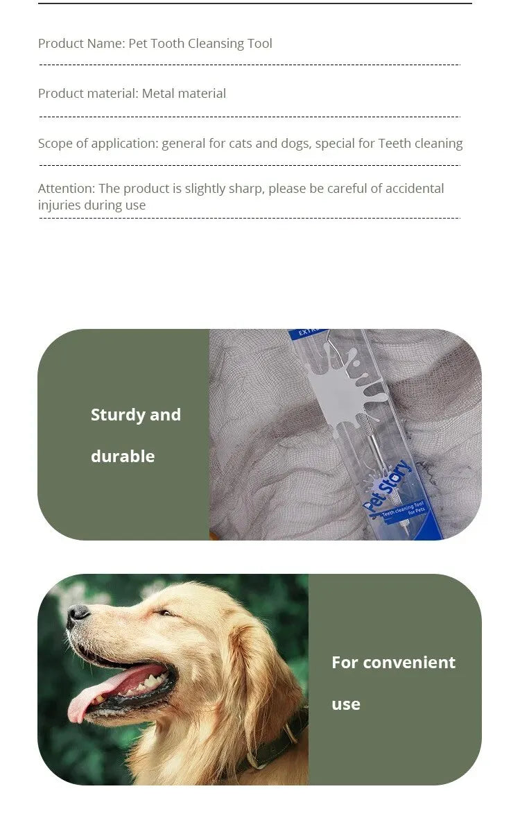 Pet Dog Tooth Cleaner Tartar Removers Scraper Dental Pen Stainless Steel Pet Puppy Mouth Breath Fresher Oral Cleaning Tool