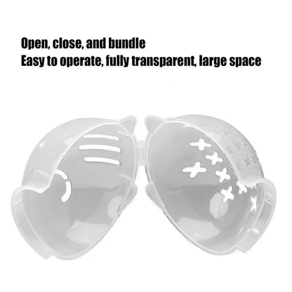 1Set Cat Muzzle Pet Grooming Cover Accessory Cat Anti Bite Anti Licking Space Hood Breathable Helmet with 4 Silicone Paw Shoes