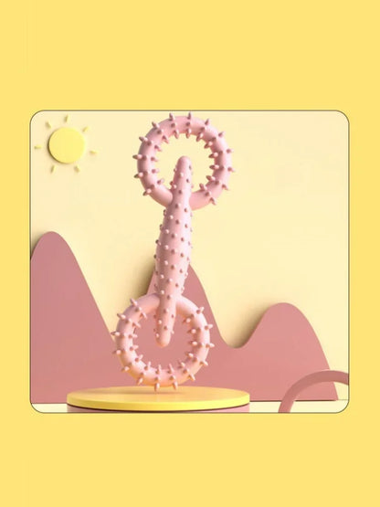 Dog Pull Ring Puppy Chewing Toy Indestructible Pet Pull Ring Toys Interactive Puppy Chew Toy For Boredom Relief Teeth Cleaning