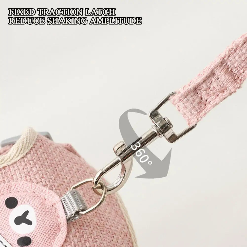 Pet Harness & Leash Set – Adjustable Soft Vest for Small Pets