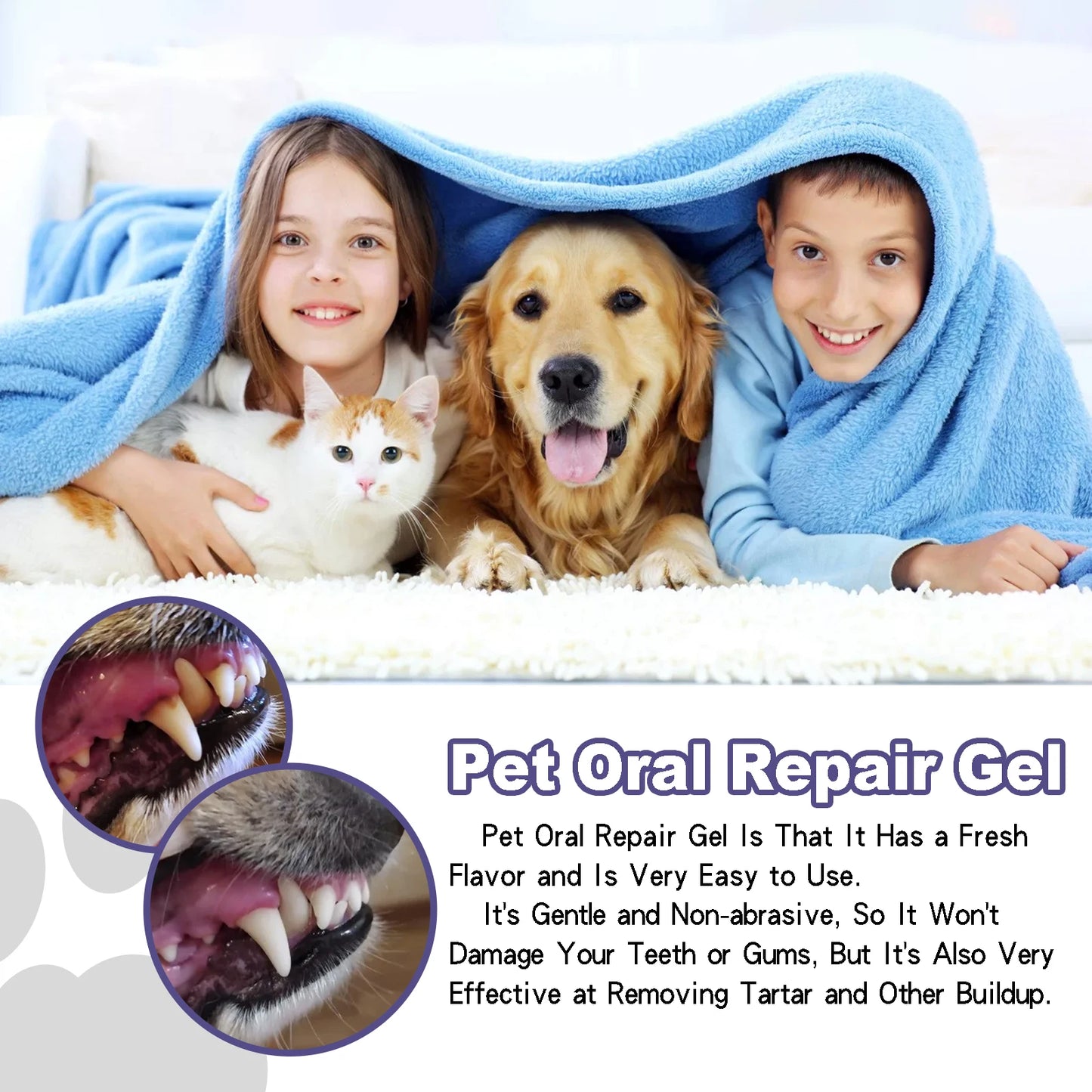 Pet Dental Care Gel 3ml Teeth Cleaning Pen for Dogs and Cats Fresh Breath Tartar Control Soothes Gums Easy Baking Soda Formula