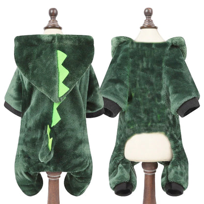 Flannel Dog & Cat Jumpsuit – Soft Winter Pet Clothes for Small and Medium Breeds