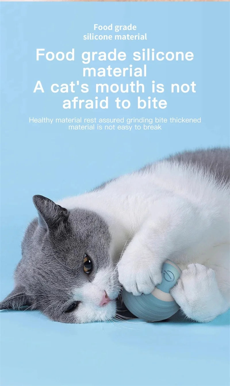 Cat Interactive Ball Training Self-moving Kitten Electric Cat Ball Toys Electronic Automatic Rolling Magic Ball Toys for Cat